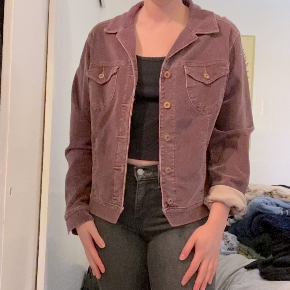 Velvet Corduroy light purple jacket